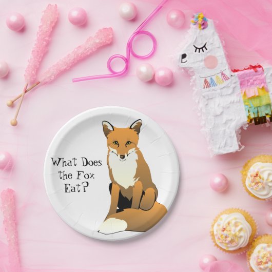 Was isst der Fox? PapierTeller (Party)