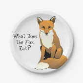 Was isst der Fox? PapierTeller (Vorderseite)