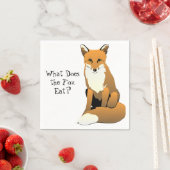 Was isst der Fuchs? Servietten (Beispiel)