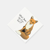 Was isst der Fuchs? Servietten (Ecke)