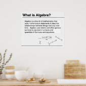 Was ist Algebra? Poster (Küche)