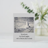 Was ist am Strand? Postkarte (Stehend Vorderseite)