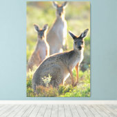 WAS IST AUF! 32 x 48 Leinwanddruck (Insitu (Holzboden))