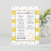 Was ist auf deinem Handy Baby Dusche Spiel Mutter  Einladung (Stehend Vorderseite)