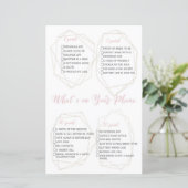 Was ist auf deinem Handy Botanisches Brautparty Ga (Stehend Vorderseite)