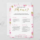Was ist auf deinem Handy-Brautparty-Spiel? Einladung (Vorderseite)