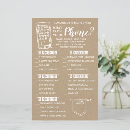 Was ist auf deinem Handy Duschgame englisch Spanis (Stehend Vorderseite)