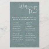 Was ist auf deinem Handy? Game Card Flyer (Vorne)