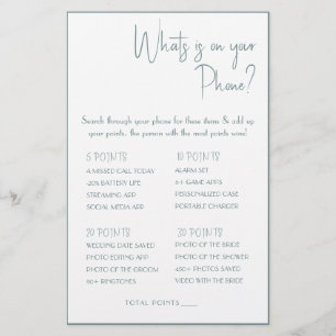 Was ist auf deinem Handy? Game Card Flyer