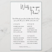 Was ist auf deinem Handy? Game Card Flyer (Vorne)