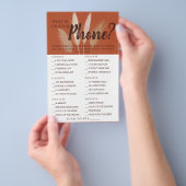 Was ist auf deinem Handy? Pampas Showspielkarte Flyer (Handgriff)