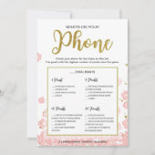 Was ist auf deinem Handyspiel? | Rosa und goldener (Vorderseite)