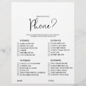 Was ist auf deinem Script Phone Brautparty Game? (Vorderseite)