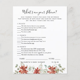 Was ist auf deinem Telefon? | Baby Showspiel