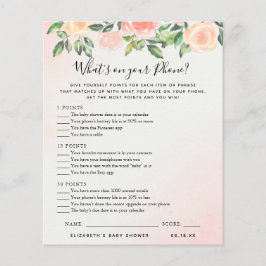 Was ist auf deinem Telefon? | Baby Showspiel