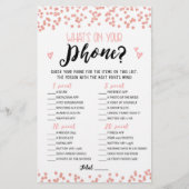 Was ist auf Ihrem Handy-Brautparty, Hen Party-Spie (Vorderseite)