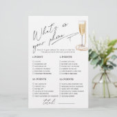 Was ist auf Ihrem Handy Pearls und Prosecco Spiel (Stehend Vorderseite)