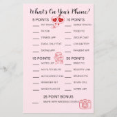 Was ist auf Ihrem Handy-Spiel - Brautparty-Aktivit (Vorderseite)