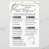 Was ist auf Ihrem Handy zweisprachiges Brautparty? (Rückseite)