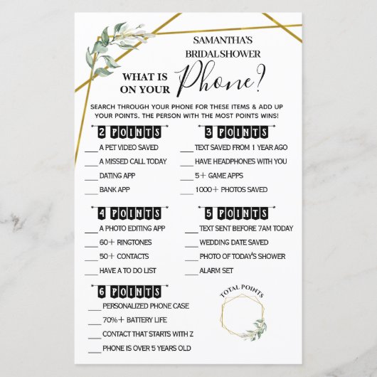 Was ist auf Ihrem Handy zweisprachiges Brautparty? (Vorderseite)