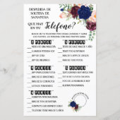 Was ist auf Ihrem Telefon Dusche englisch spanisch (Rückseite)