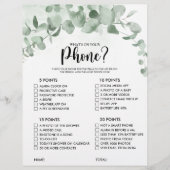 Was ist auf Ihrem Telefon Eukalyptus Brautparty Ga (Vorderseite)