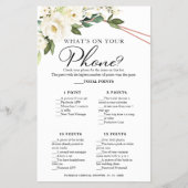 Was ist auf Ihrem Telefon Greenery Geometric Flora Flyer (Vorne)