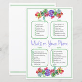 Was ist auf Ihrem Telefon Succulent Baby Shower (Vorne/Hinten)