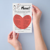 Was ist auf Ihrer Phone Brautparty Game Card? Flyer (Handgriff)