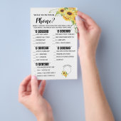 Was ist auf Ihrer Phone Brautparty Game Card? Flyer (Handgriff)