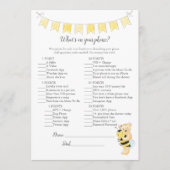 Was ist auf Ihrer Phone Game Boy Teddy Bären Card? Programm (Vorderseite)