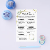 Was ist auf Ihrer Phone Green Shower Game Card? Flyer (Einzeln)