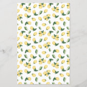 Was ist auf Ihrer Phone Lemons Shower Game Card? Flyer (Hinten)