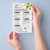 Was ist auf Ihrer Phone Lemons Shower Game Card? Flyer (Handgriff)