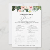 Was ist auf Ihrer Tropical Phone Brautparty Karte? Einladung (Vorderseite)