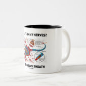 Was ist auf meinen Nerven? Myelin Sheath Zweifarbige Tasse (VorderseiteRechts)