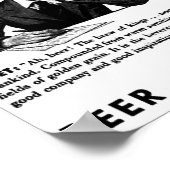 Was ist Bier? Poster (Ecke)