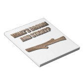 Was ist Brown and Sticky Joke? Notizblock (angewinkelt)