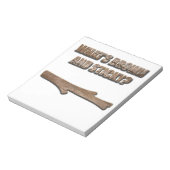 Was ist Brown and Sticky Joke? Notizblock (Rotiert)