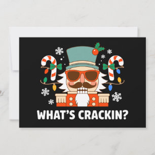 Was ist Crackin Christmas Nutcracker Funny Xmas Feiertagskarte