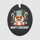 Was ist Crackin Christmas Nutcracker Funny Xmas Ornament (Vorderseite)