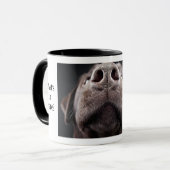 Was ist da drin Nosey Dog? Tasse (Vorderseite Links)