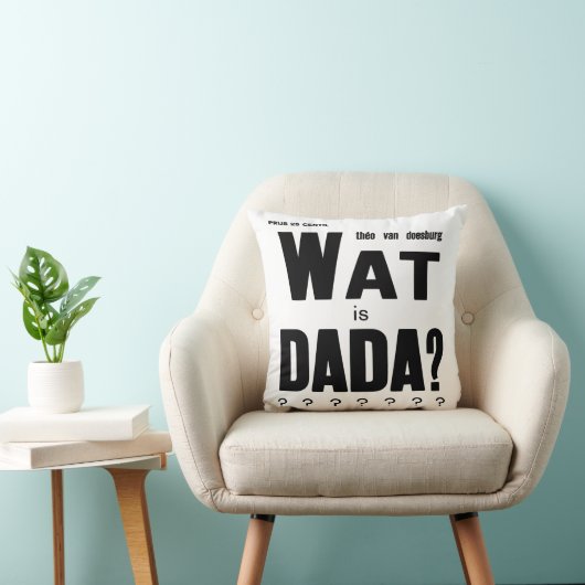 "WAS IST DADA" VON THEO van DOESBURG: ART COVER Kissen (Stuhl )