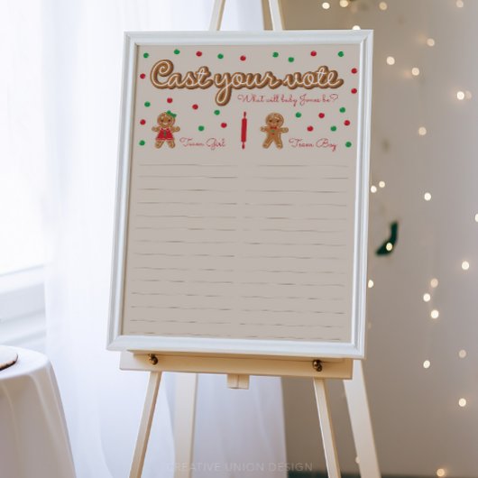 Was ist das Baking Gender Reveal Vote Poster