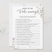 Was ist das Brautparty der Braut? Einladung (Vorderseite)