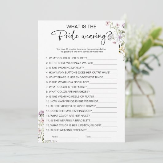 Was ist das Brautparty der Braut? Einladung (Stehend Vorderseite)