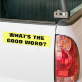 WAS IST DAS GUTE WORT? AUTOAUFKLEBER (Auf Lkw)
