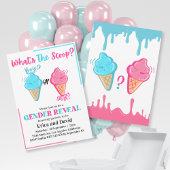 Was ist das Party der "Scoop Ice Cream Gender Reve Einladung