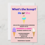 Was ist das Party des Scoop Gender? Einladung (Vorderseite)