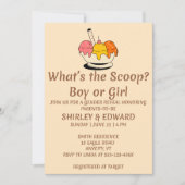 Was ist das Party des Scoop Gender? Einladung (Vorderseite)